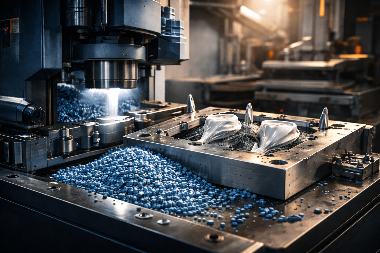 Spritzgussmaschine: Kunststoffteile für Trophäen