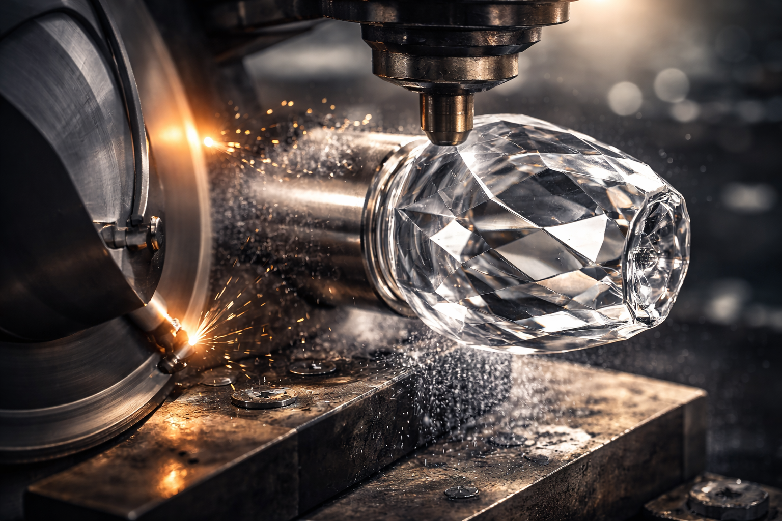 Polierte Glas- oder Kristalltrophäe in Premium-Optik